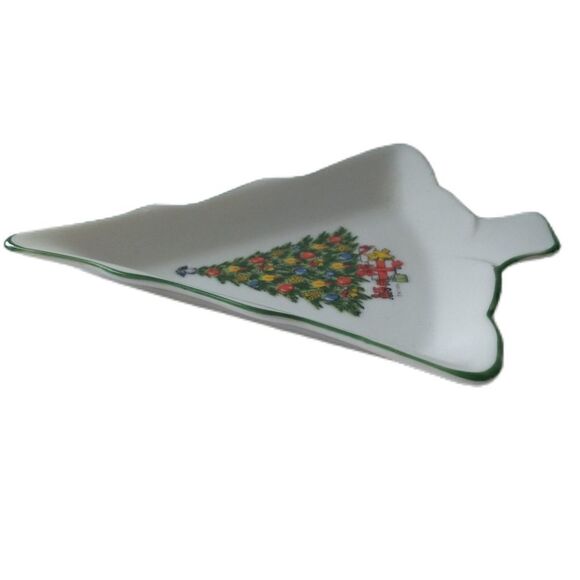 Mt Clemens Pottery Candy Dish Ceramic Tray Nut Bowl Vintage Japan Christmas Tree - Picture 8 of 15